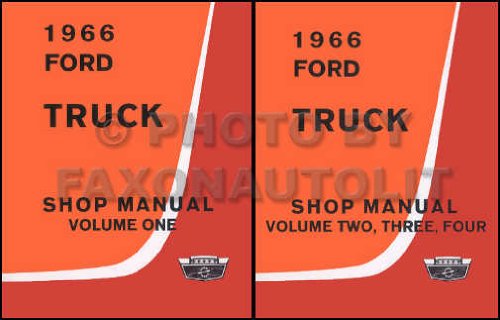 1966 Ford Truck Shop Manual- 2 Volume Set