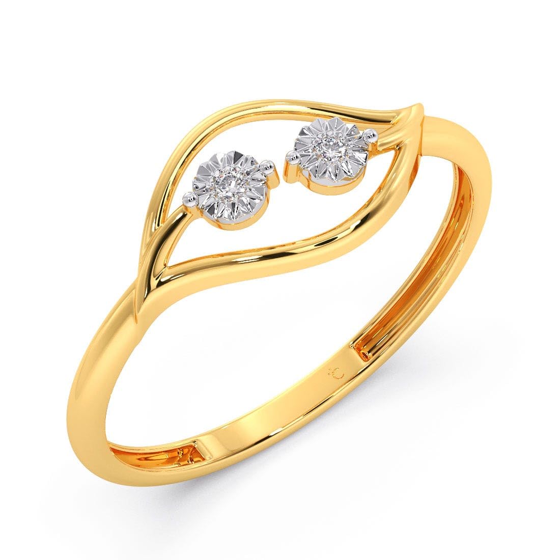 CANDERE - A KALYAN JEWELLERS COMPANY Diamondlites Collection 14K (585) BIS Hallmark Yellow Gold Ring For Women (B0CGRK8G24) Amazon Price History, Amazon Price Tracker