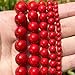 Perle di conchiglia rosse naturali Perline distanziatrici allentate per gioielli che fanno collana di bracciali fai da te fatti a mano 4/6/8/10/12 mm