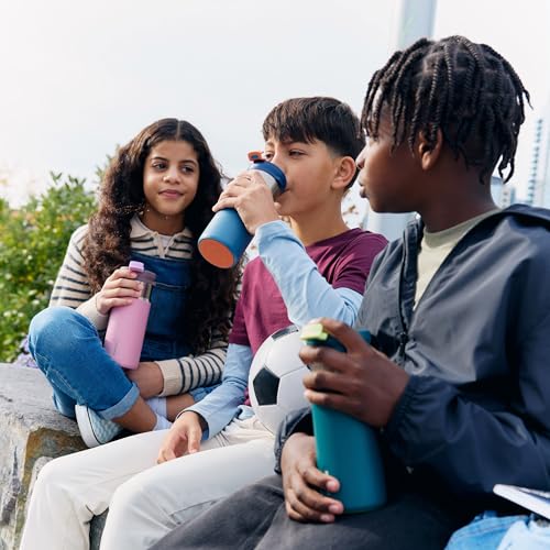 Image of Contigo DualSip 16 oz Compact Stainless Steel Vacuum-Insulated Water Bottle with 2-in-1 Leakproof Lid (Straw or Spout), BPA-Free & Lead-Free, Dishwasher Safe