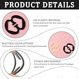 FveVqe 12Pcs Bra Strap Clips, 8-Shaped Bra Clips for Racer Back, 3 Colors Racer Back Bra Clip & Bra Strap Holder, Anti-Slip Buckles to Conceal Straps, Soft Elastic Fits All Cups (multicolour) - Image 3