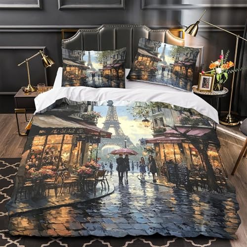 Housse de couette panda 200x200cm imprimé 3D microfibre - 2