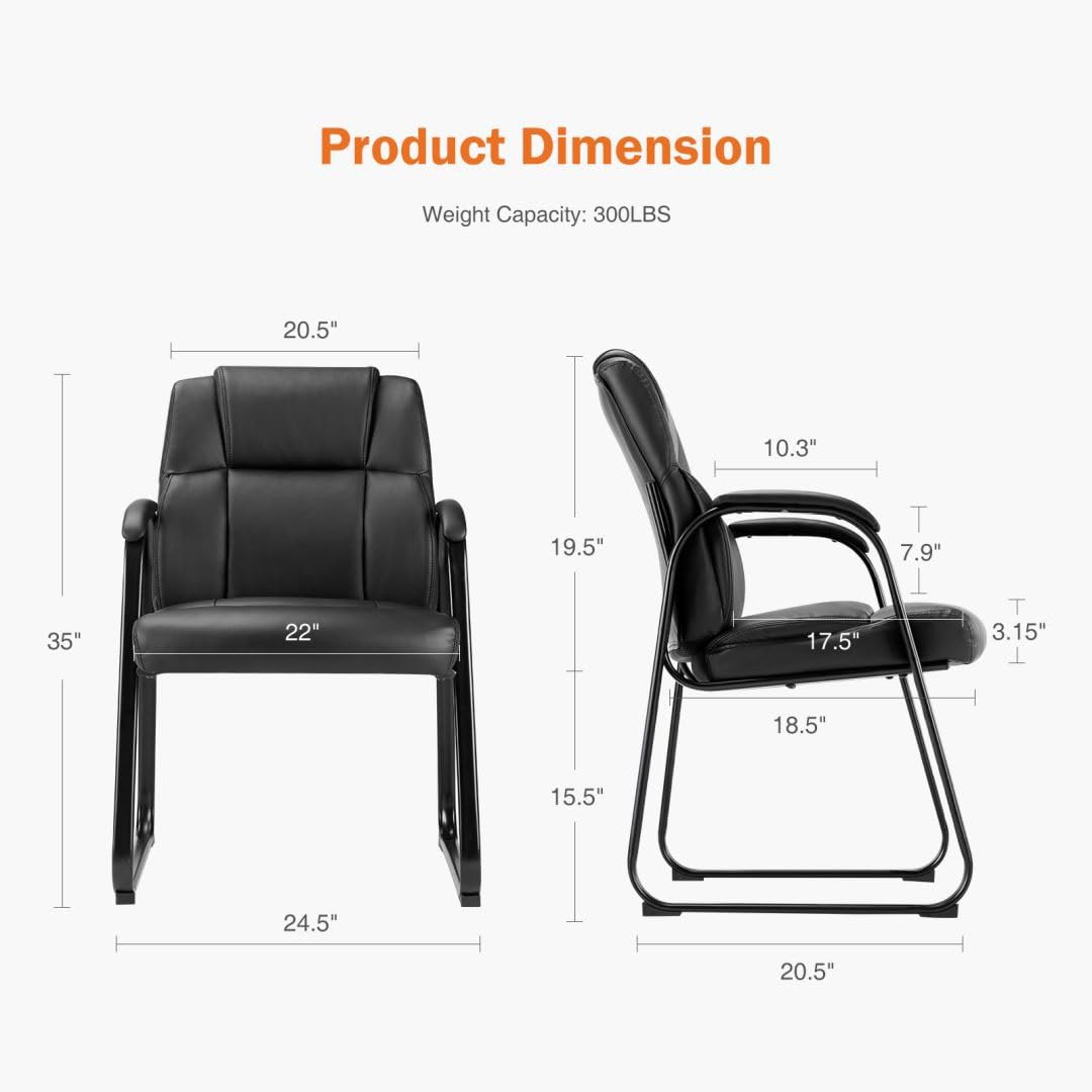 Amazon.com: UOCFYK PU Leather Conference Room Chair, Tall Back
