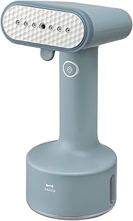 BRUNO ブルーノ スチームアイロン コンパクト 軽量 ハンガーにかけたまま シワ伸ばし 衣類スチーマー 人気 連続スチーム 立ち上がり約25秒 スタイリングハンディスチーマー 新生活 プレゼント 脱臭 除菌 梅雨 花粉 対策 衣類ケア ブルー グレー BOE076-BGY