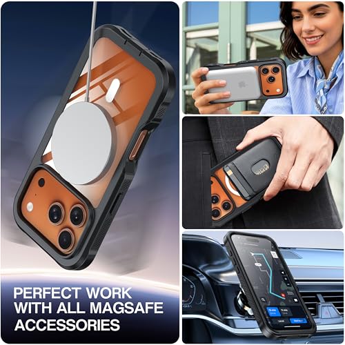 Coque iPhone 17 Pro intégrale haut de gamme compatible MagSafe avec verre