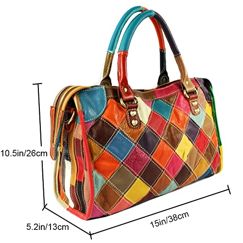 Bolso Tote Vintage de Cuero para Mujer miniatura 5