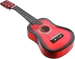 Mini Violão Infantil Acústico C/Cordas De Aço Iniciantes (Vermelho)