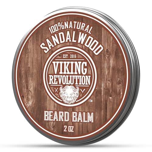 Viking Revolution Sandalwood Beard Balm - Beard Butter with Argan