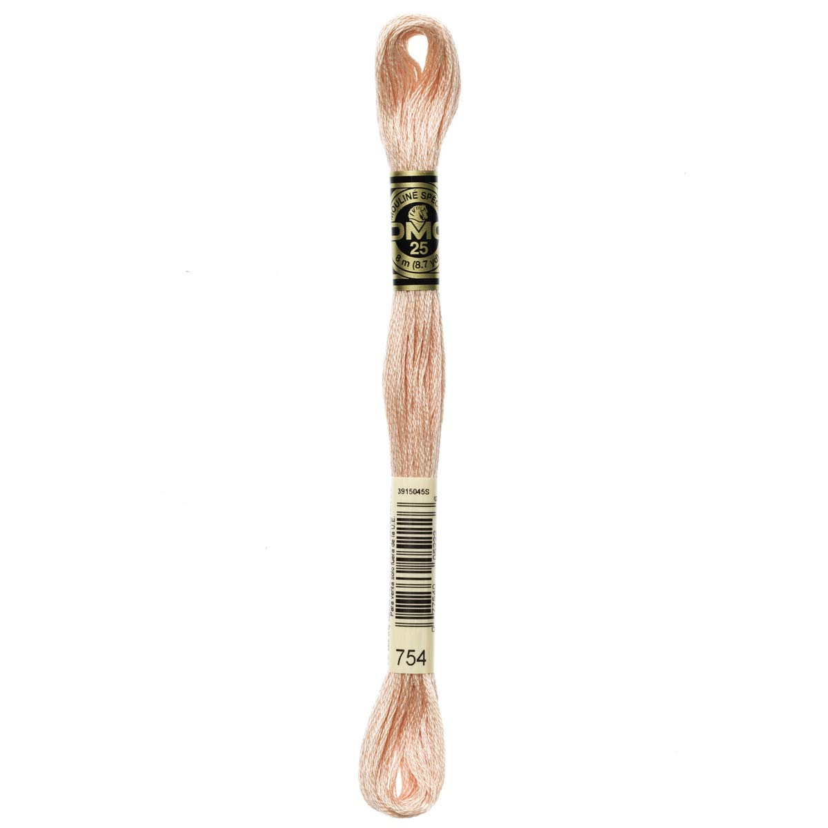 DMC Embroidery Floss Mouline Stranded Cotton Thread for Hand Embroidery and Sewing - Colour No: 754-12 x 8m Skeins — image 1