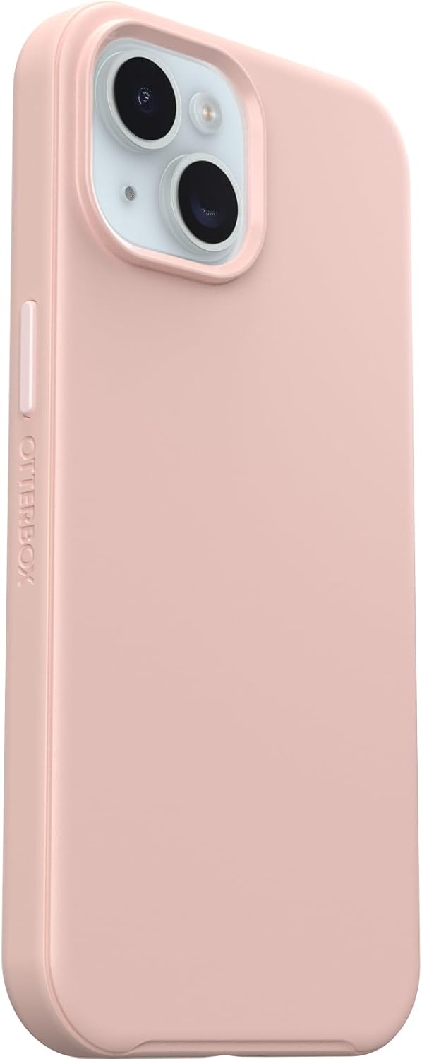 OtterBox iPhone 16e, 15, 14, & 13 Symmetry Series Case - BALLET SHOES (Pink), snaps to MagSafe, ultra-sleek, raised edges protect camera & screen