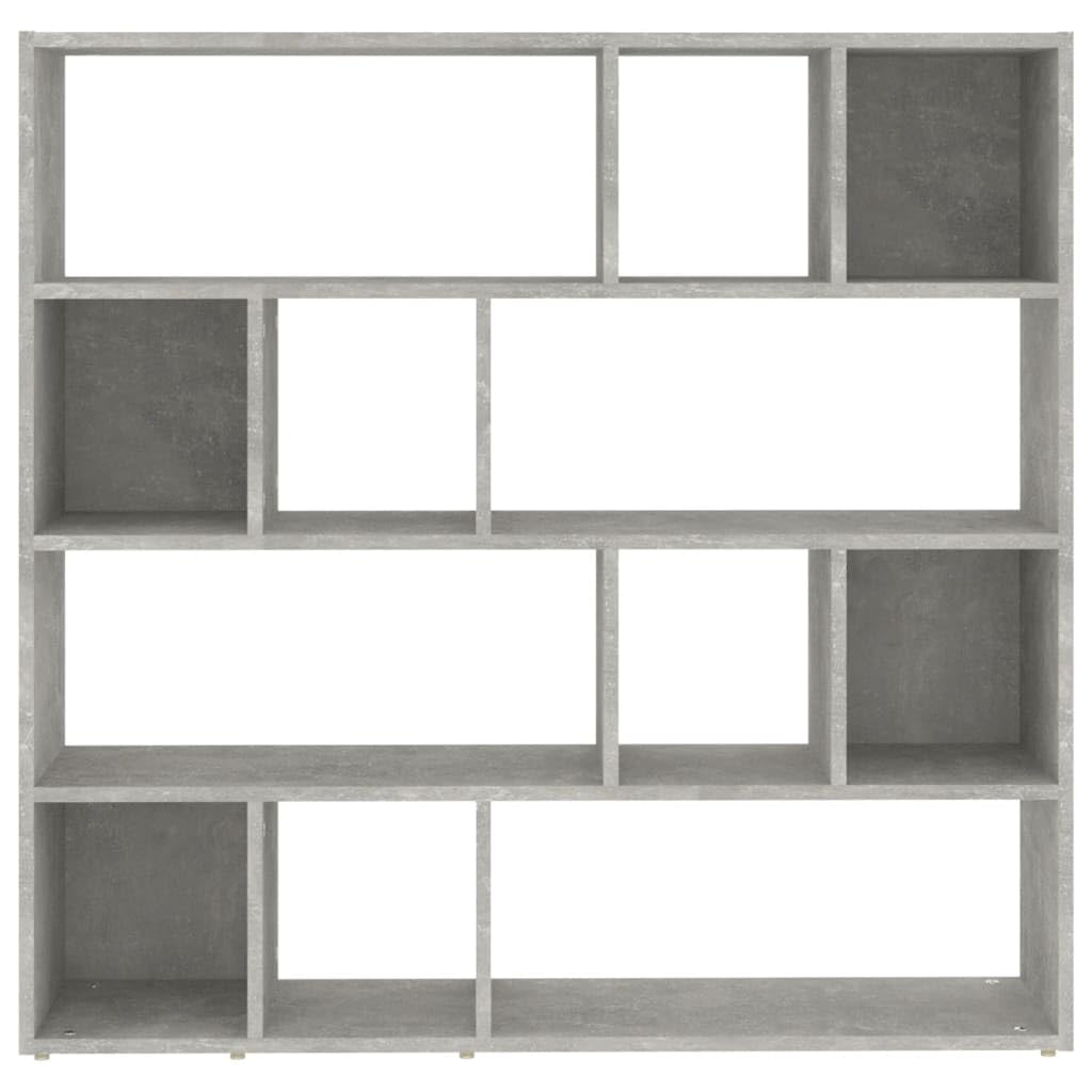 Bibliothèque Séparateur VidiaXL Gris Béton 105x24x102 Cm - Étagère Modulaire Pour Salon Ou Bureau