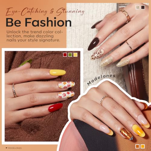 Image of modelones Gel Nail Polish Changing Glitter 20 Colors Primer Top Base Coat