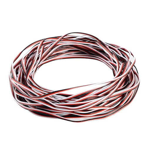 YXQ 26AWG Servo Cable 50 feet 3-pin Line for Futaba JR RC Servo Hobby Model Aircraft Model Wiring 30...