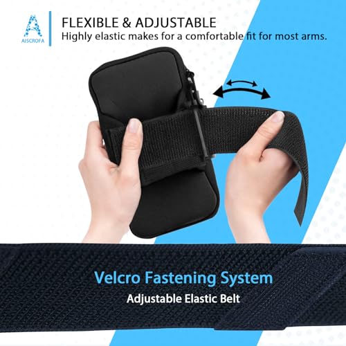 Image of Multifunctional Outdoor Sports Armband Running Sport Armband with Key Holder and Earphone Hole Sweatproof Running Armbag Holder Compatible with iPhone X /8 Plus /7 /6S / Galaxy S9 /S8 Plus
