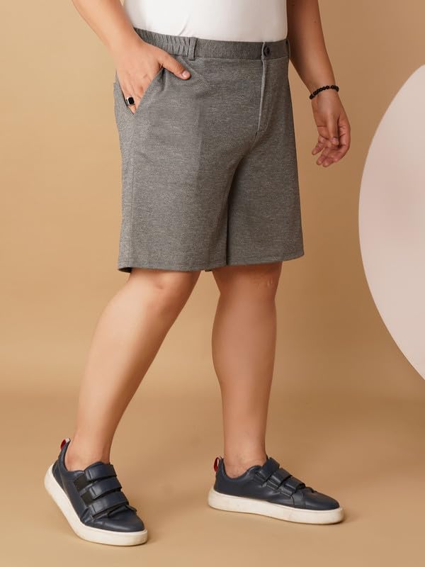 Image of OOMPH! Men's Short for Summer | Stretchable Fabric | Breathable & Lightweight | Casual Lounge Short with Elastic Waistband & Drawstring