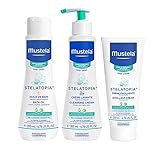 Mustela Bath Time Gift Set, Baby Skin Care, Available for Normal, Dry, Sensitive, and Eczema-Prone Skin