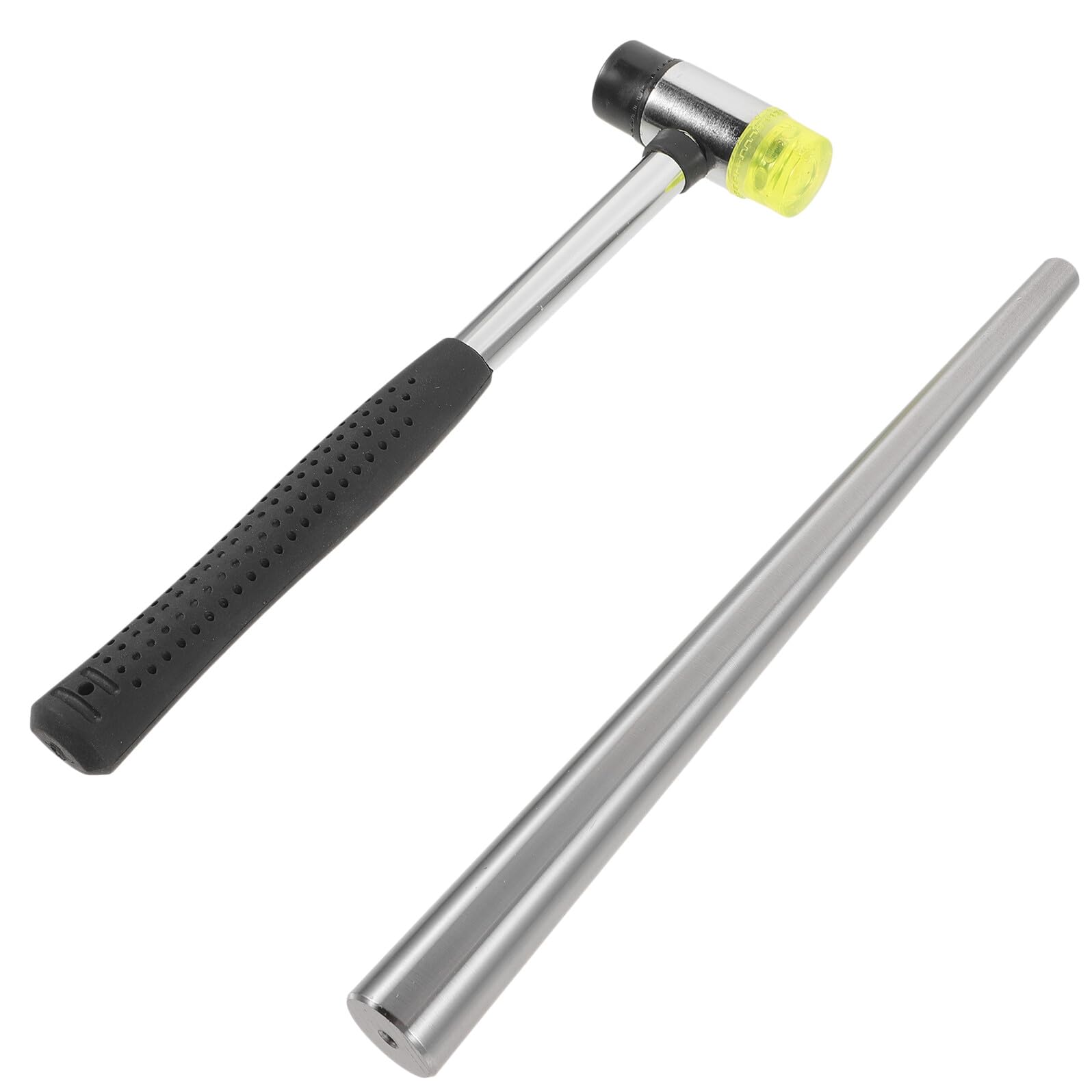 UTHCLO Juego de Martillo de Joyería de Metal Varilla de Mandril Ligera y Mandril Ajustable para Reparación y Ajuste de Anillos en Bricolaje de Joyería