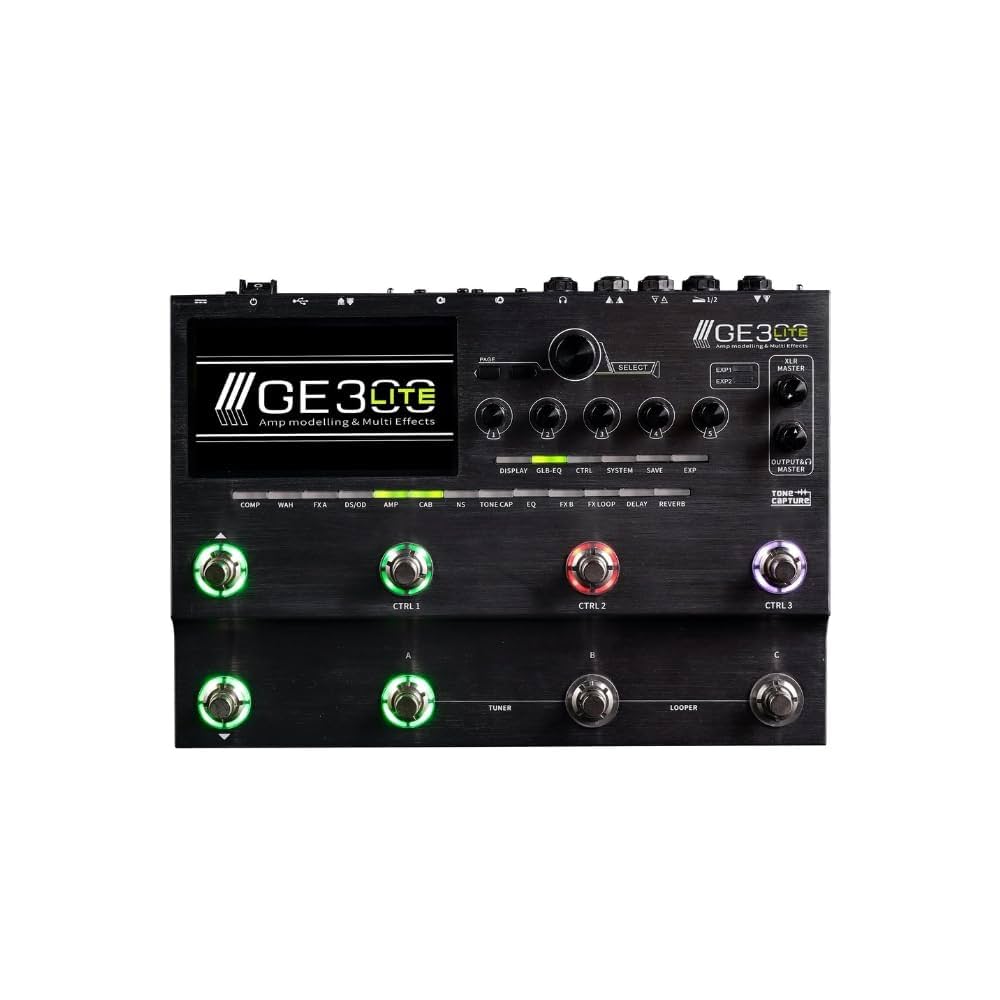 Mooer Pedaleira Multiefeitos GE300 Lite, para Guitarra, USB