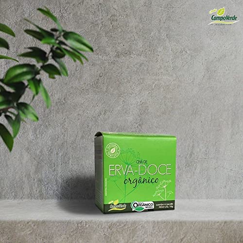 Erva Doce Funcho Chá Orgânico Campo Verde 10 sachês
