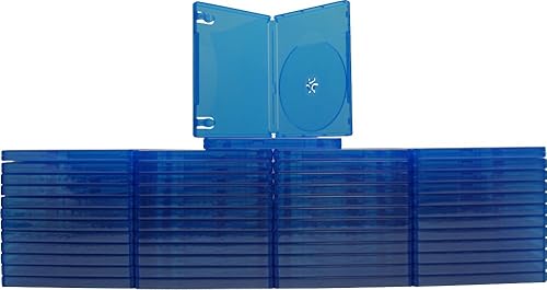 Square Deal Recordings & Supplies (10) Fundas de juego azules Compatible con Playstation 4 Capacidad de 1 disco 0.551 in #VGBR14PS4BL