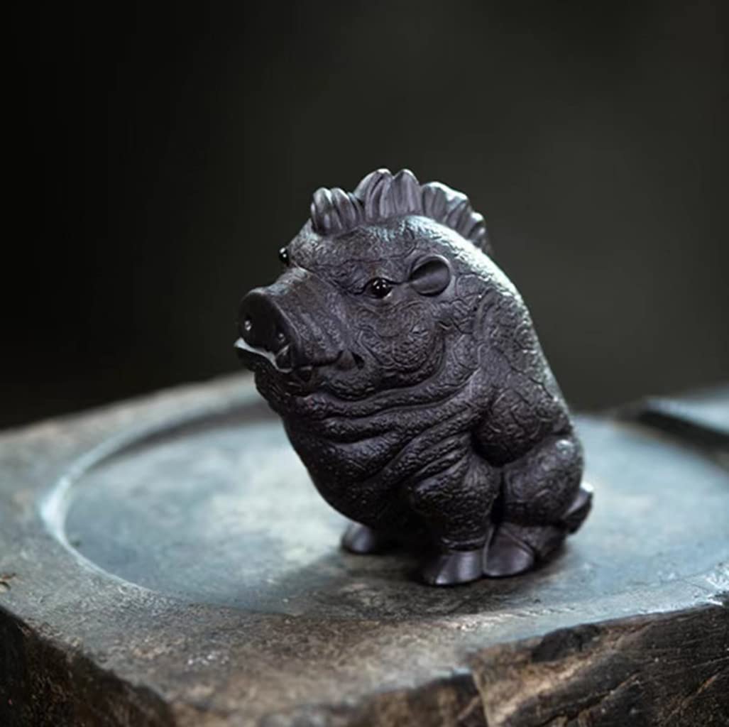 ちいさい イノシシ(D) 猪 いのしし 置物 彫刻品 御影石 御影石 十二支