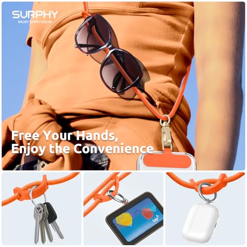Image of SURPHY Phone Lanyard Crossbody, Phone Strap Crossbody with 2 Tether Tabs