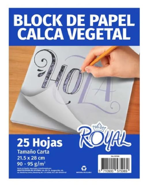 Recopilación de Papel para carboncillo para comprar hoy. 50 Block 25 Hojas Papel Calca Vegetal Traslucido Carta 95 Grs