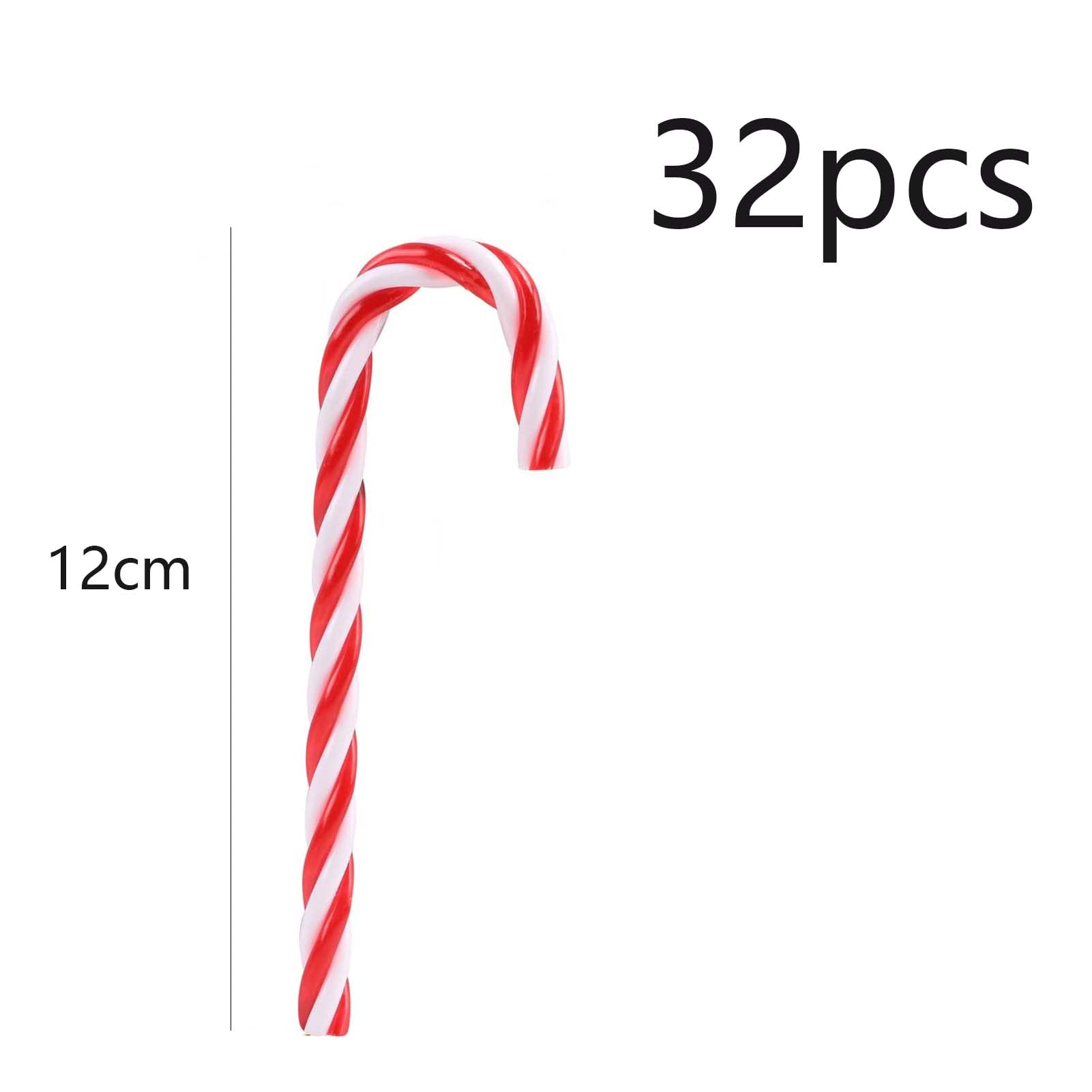 HERZWILD 32pcs Candy Cane Hanging Ornaments for Christmas Tree Decorations No Hole (Wukong 13cm Rot-Zuckerstangen) - Image 2