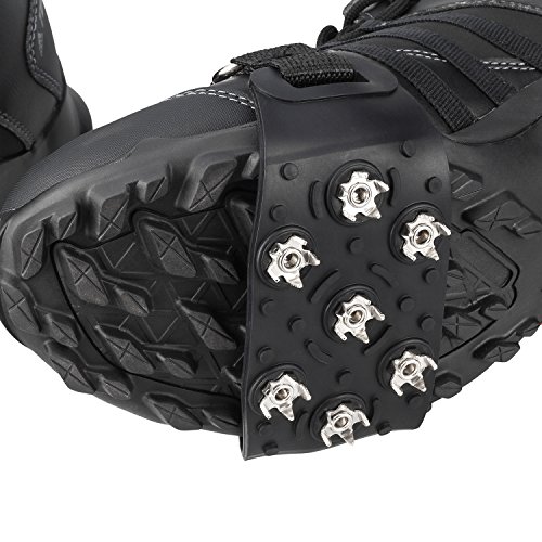 Fanbx F 00FANBXF004 Crampon Traction Cleats Anti-Skid Traction Grips Crampons Spikes 7 Point Cleats For Footwear For Walking, Jogging, Hiking, Mountaineering Ice Snow Grips thumb #7