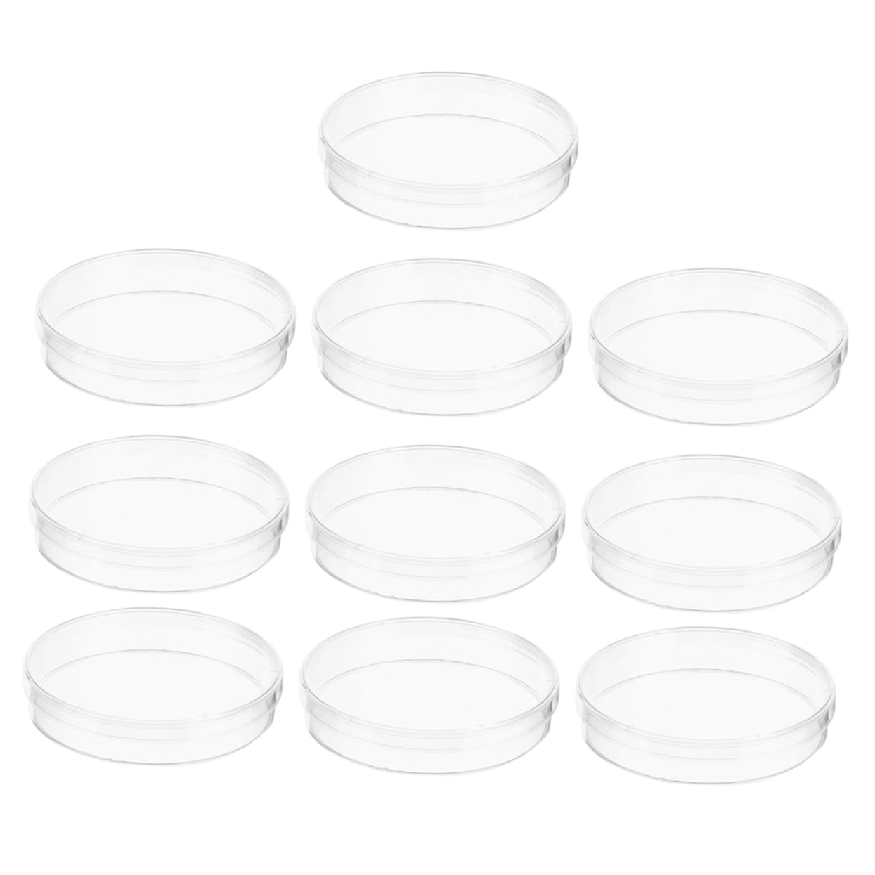 Gatuida 40pezzi Piastra Di Coltura Trasparente Con Coperchio Per Esperimenti Scientifici e Analisi Laboratorio Materiale Plastico Resistente e Pratico