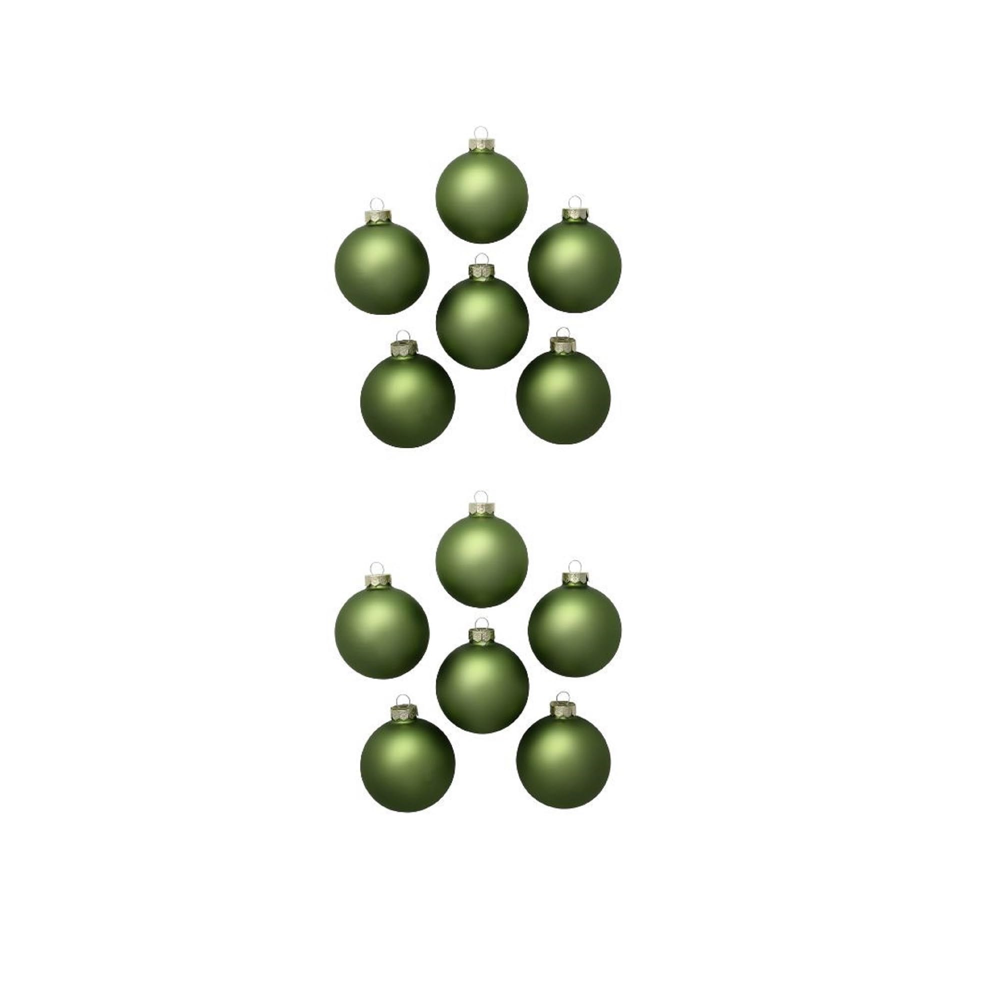 Adornos De Navidad De Vidrio Azul Whitehurst – Pack De 4 Esferas De 3.25 Pulgadas, Decoración Navideña Elegante Y Brillante