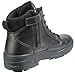 Price comparison product image Savage Island Black Full Leather Combat Mid Height Boots SIDE ZIP Cadet Army Patrol Security Military UK 6