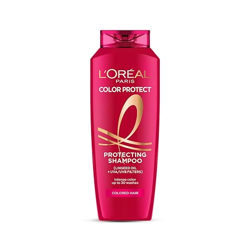 L'Oréal Paris Shampoo, Vibrant & Revived Colour, For Colour-treated Hair, Protects from UVA & UVB, Colour Protect, 340 ml