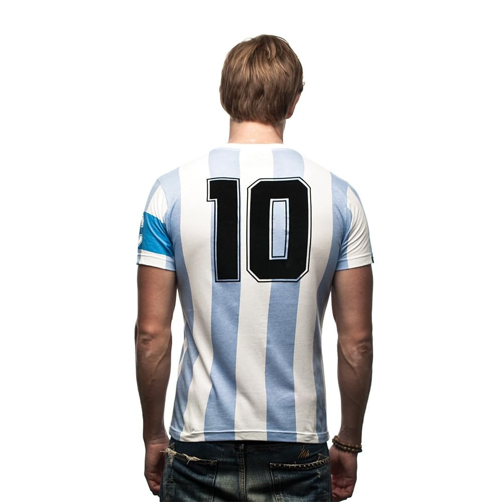 Copa Football Argentina Capitano Camiseta Hombre Blanco XS