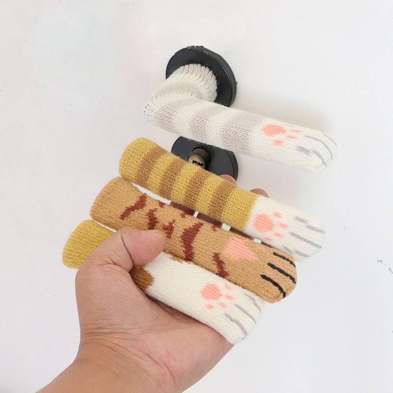 Set of 5 Adorable Animal - Themed Door Handle Covers, Perfect for Home Decor and Protection