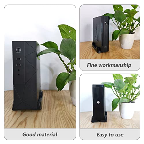 Soporte ajustable para CPU Angoily con diseño deslizante resistente, soporte para chasis de computadora para escritorios gamers y oficinas en casa, multiusos miniatura 7