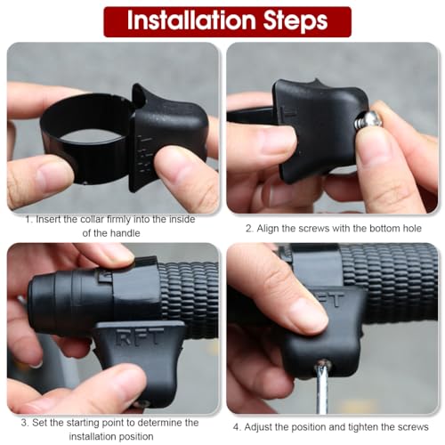 Image of STHIRA 2PCS Durable Throttle Lock Cruise Control for Bike- Motorcycle Accelerator Booster, Bike Handle Grip, Universal Fit for 7 /8 inch Handlebar, Ideal for Long Rides on Street, Sport, Off-Road Bikes