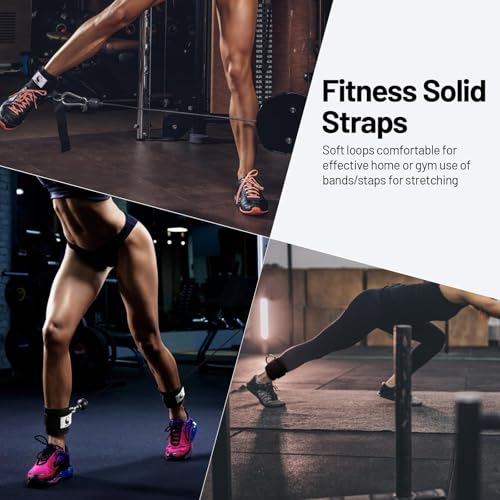 Slim Panda Ankle Straps for Kickbacks,Leg Extension Gym Cable Machines with Double D-Ring Workout Ankle Straps for Cable Machines - Image 7