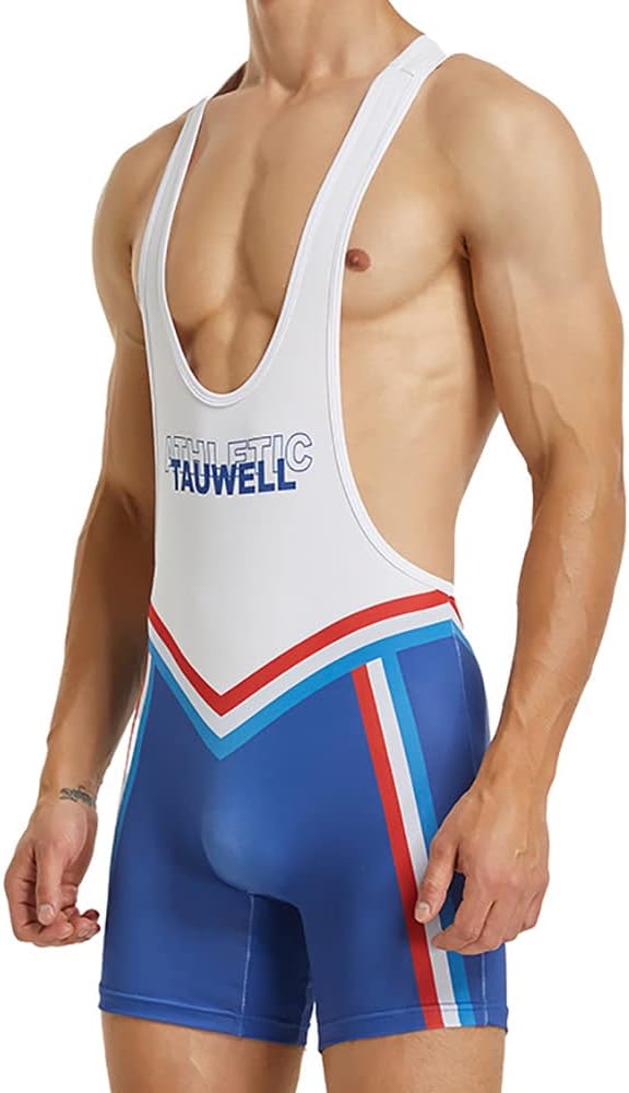 Men's Wrestling Singlets Athletic Supporters Bodysuit Slim Fit Sports Active Jumpsuits Leotard Underwear - Image 3