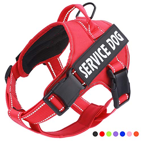 Service Dog Harness, No Pull Dog Harnesses with Handle - Breathable and Easy