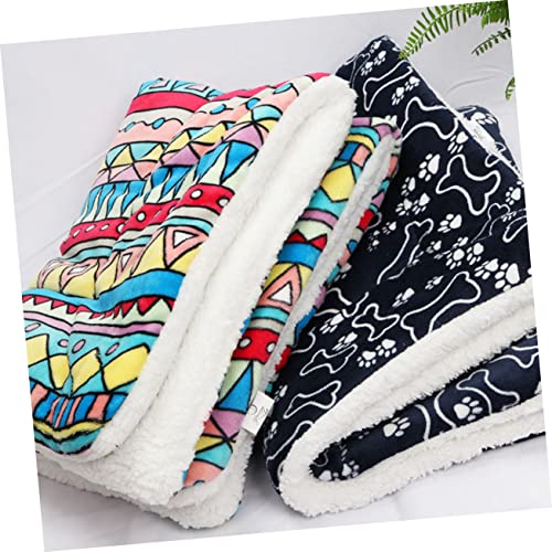 COSMEVIVI Fluffy Haustierdecke Extra Mit Weichem Fleece Wärmende rutschfeste Hundedecke Für Katzen Und Hunde Als Schlafmatte Und Reise-unterlage Für Kleine Haustiere