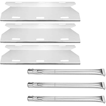 Amazon Com Direct Store Parts Kit Dg105 Replacement For Charmglow Home Depot 3 Burner 720 0230 720 0036 Hd 05 Gas Grill Burners Heat Plates Stainless Steel Burner Stainless Steel Heat Plate Garden Outdoor
