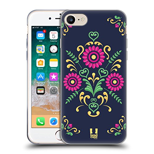 Coque iPhone 7 Rosemåling au style norvégien pour le quotidien