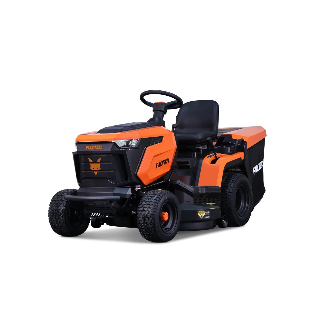 FUXTEC FX-RMT92A – Tondeuse autoportée hydrostatique – Tracteur de pelouse Essence 9,2 KW – Largeur de Coupe 92,5 cm – Bac 280 L – 6 hauteurs de Tonte – LED Automatique – Fonction Mulching intégrée
