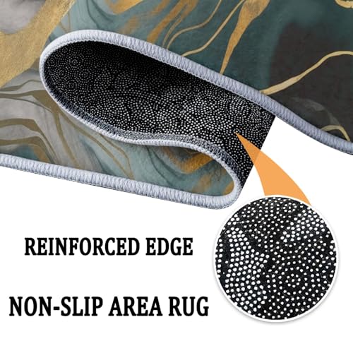 Tapis rond lavable en machine 180cm carpette douce salon - 8