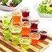 TashiLiving [200Sets-5.5oz Clear Plastic Disposable Portion Cups with Lids, Souffle Cups, Condiment Cups,Jello Shots, Slime & Medicine Premium Small Plastic Containers