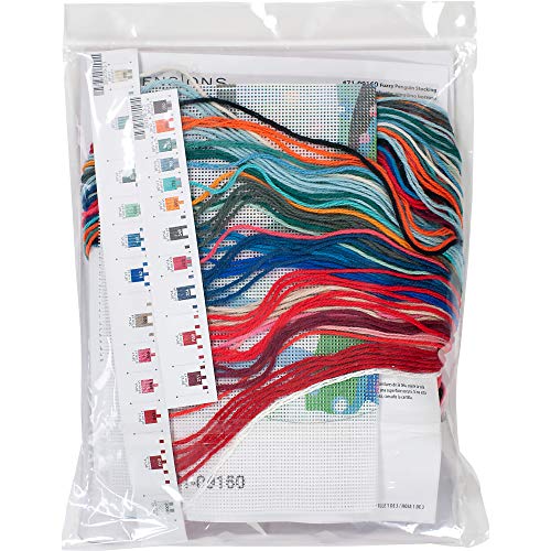 Point d'aiguille bas pingouin duveteux kit canevas broderie Noël - 2