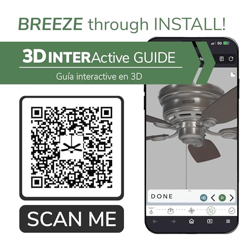 Image of Hunter Low Profile IV, Indoor, Ceiling Fan, No Light, 42 inch, Snow White