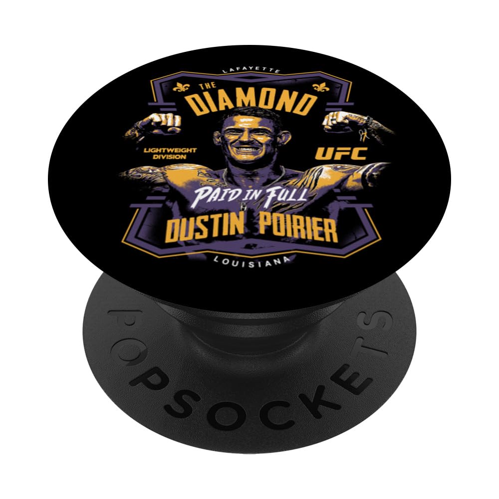 UFCOfficial UFC Dustin Poirier Rough Diamond PopSockets Standard PopGrip
