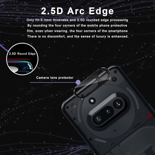Image of Xmon Back Camera Lens Protector for Nothing Phone 3A (1 Pack) Premium Camera Glass Protector Guard, Anti-Scratch, Ultra-Clear, Easy Installation